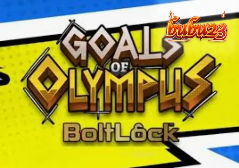 Tampilan visual slot Goals of Olympus BoltLock dengan tema perpaduan mitologi dan sepak bola